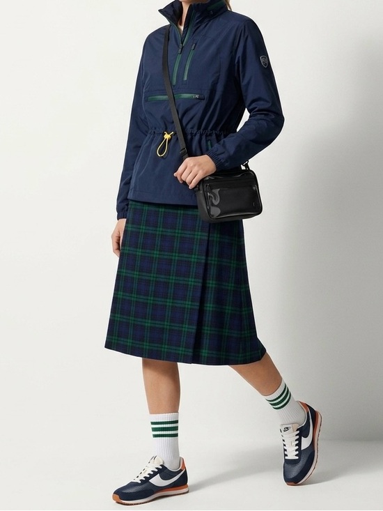 Cricket Lane Dresses & Skirts - VTG Cricket Lane Black Watch Tartan Plaid Midi Skirt - Dark Academia Preppy